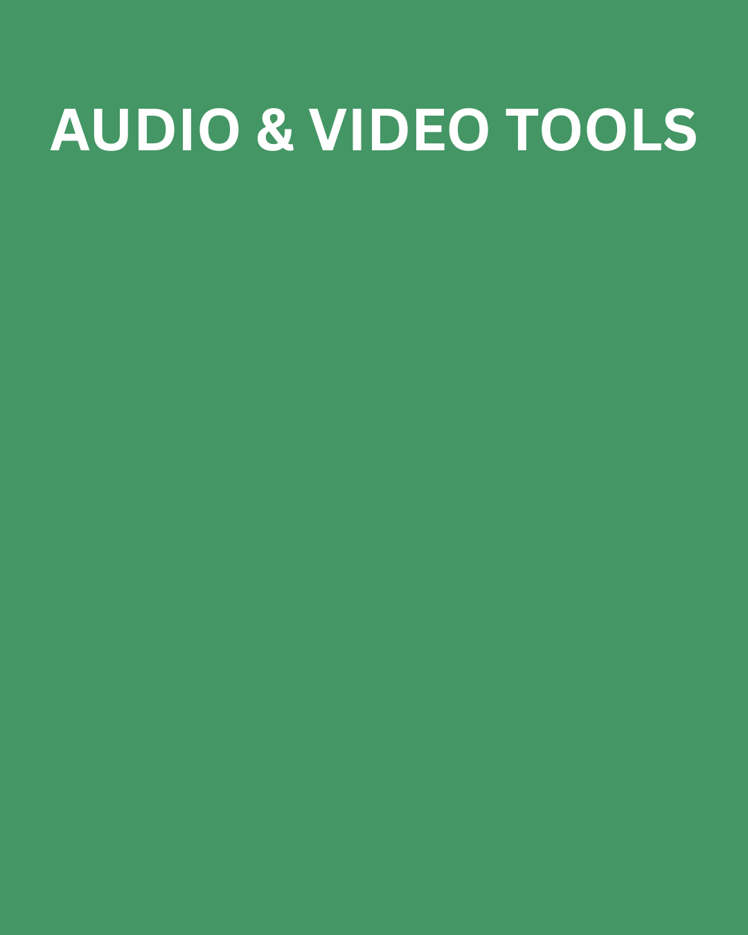 Audio & Video Tools