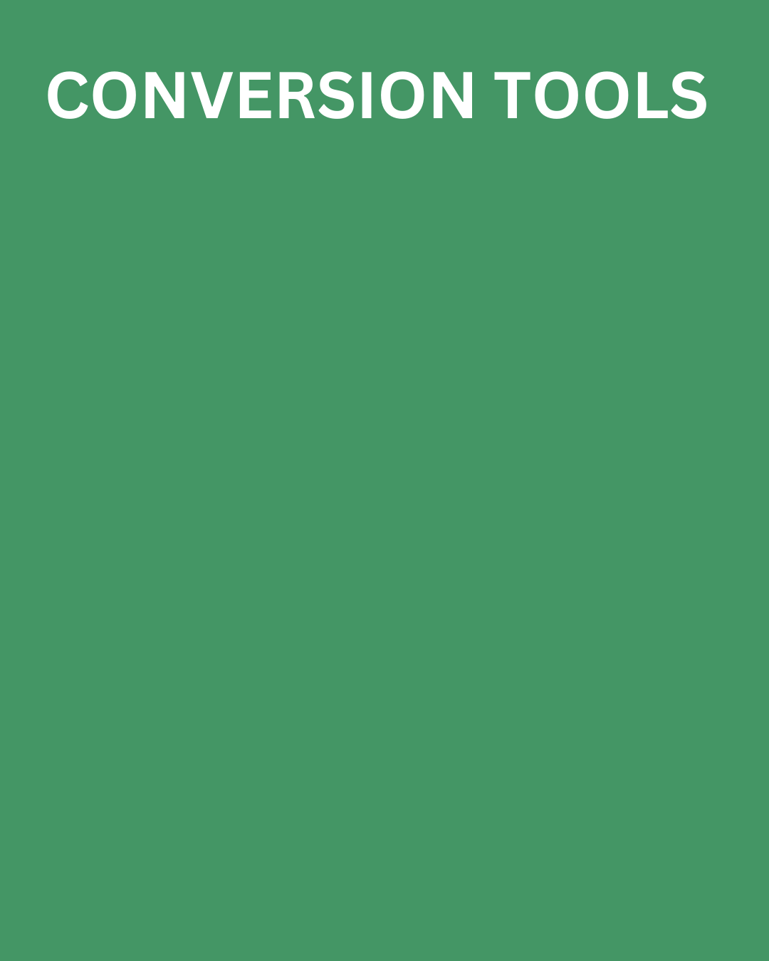 Conversion tools