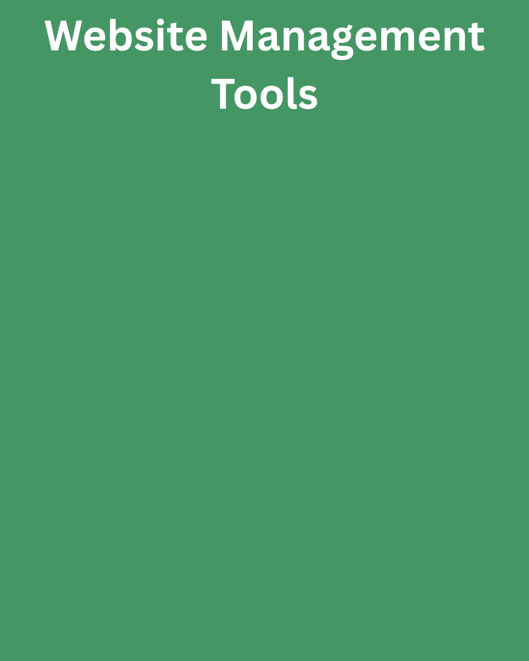 website management tools